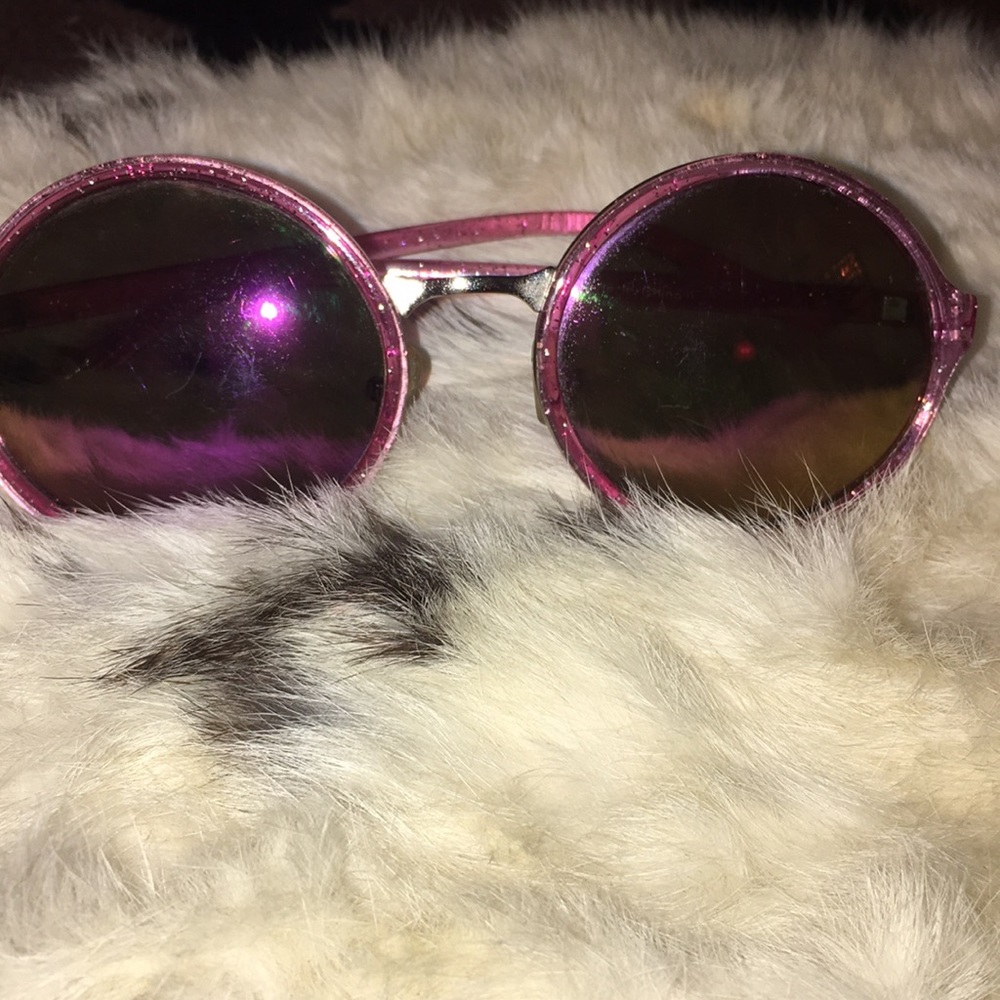 Festival style circle glasses